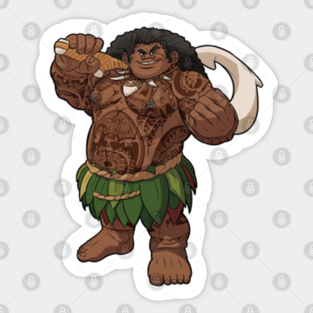 Moana - Maui (without background) - Moana - Sticker | TeePublic